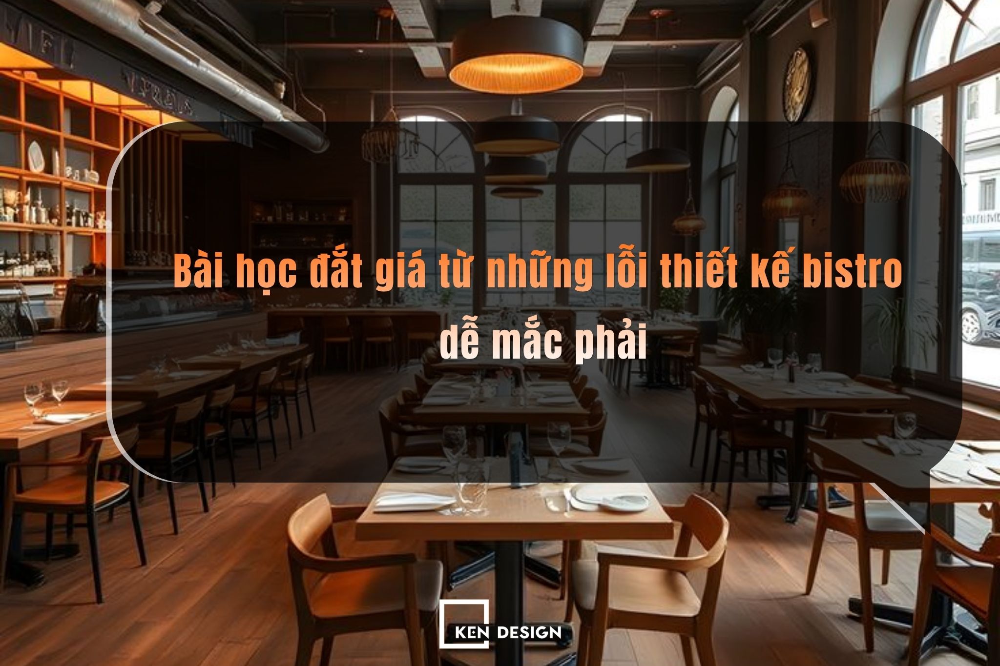 Bài học đắt giá từ những lỗi thiết kế bistro dễ mắc phải